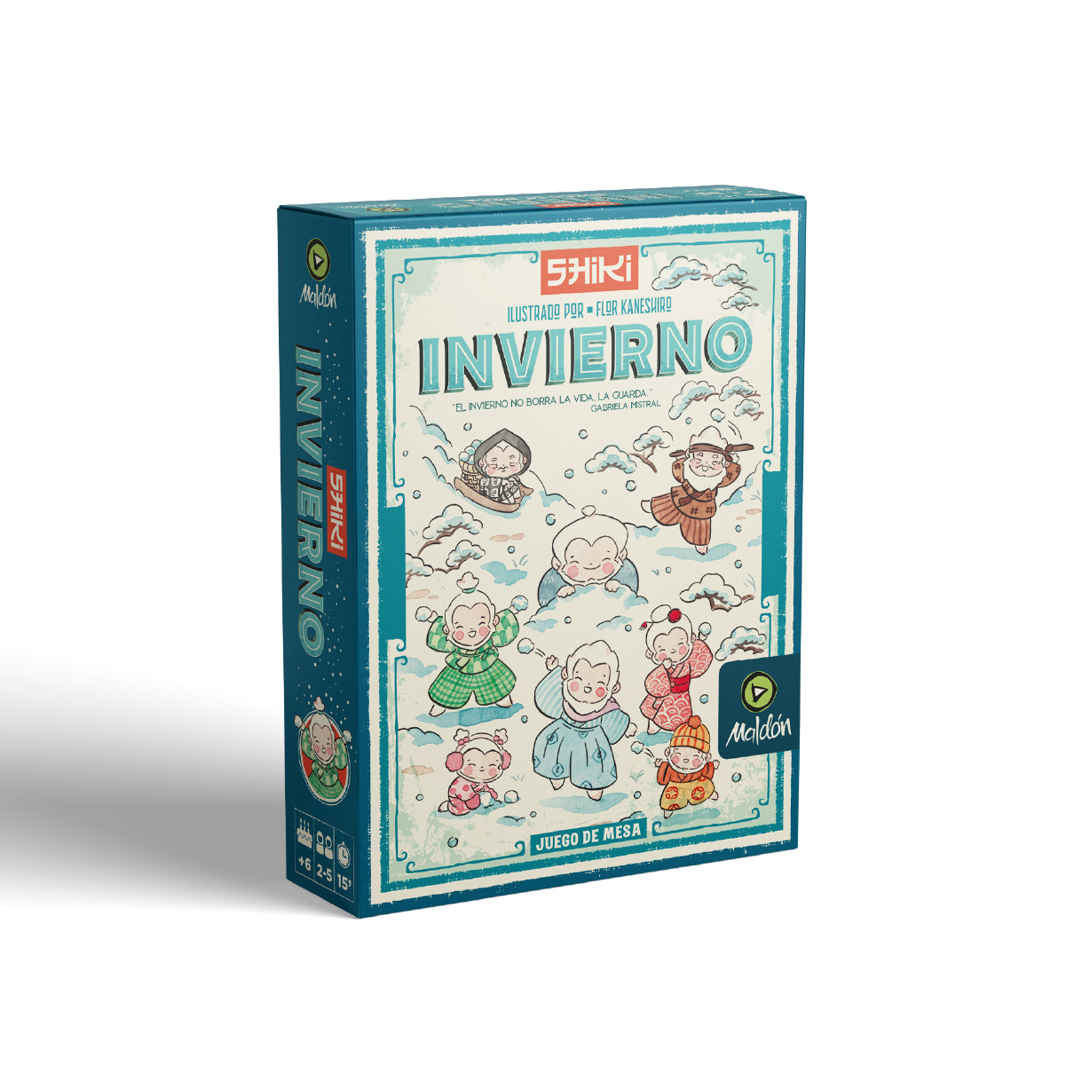 Shiki Invierno - Juego de cartas familiar de rapidez