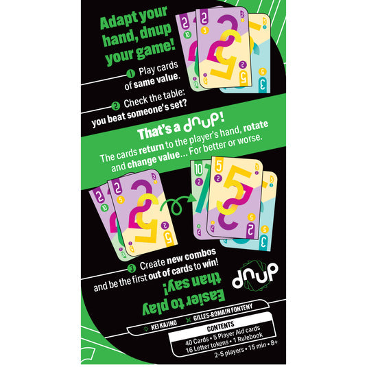 DNUP reverso de la caja