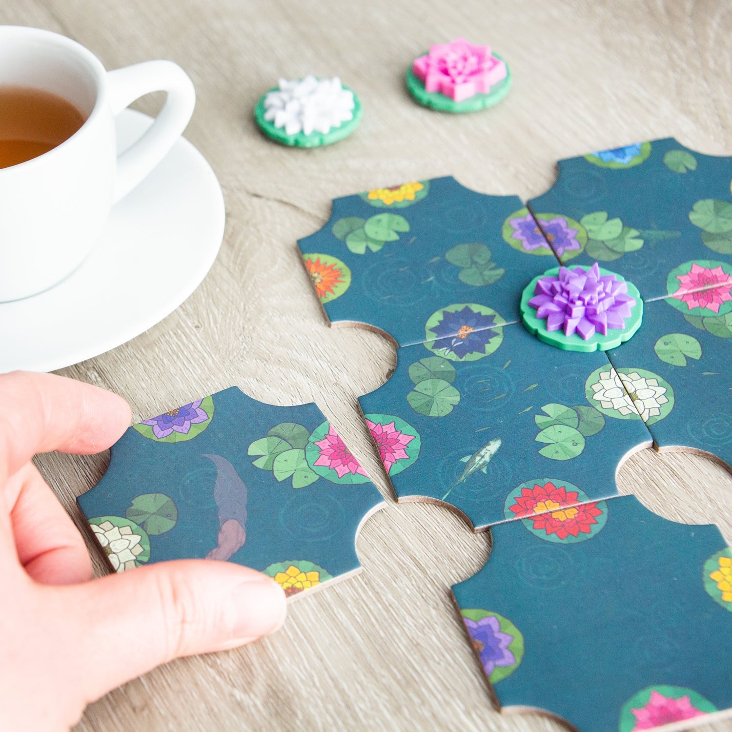 A Gentle Rain — Juego de Mesa Relajante para 1 y 2 Jugadores - Kukara Games