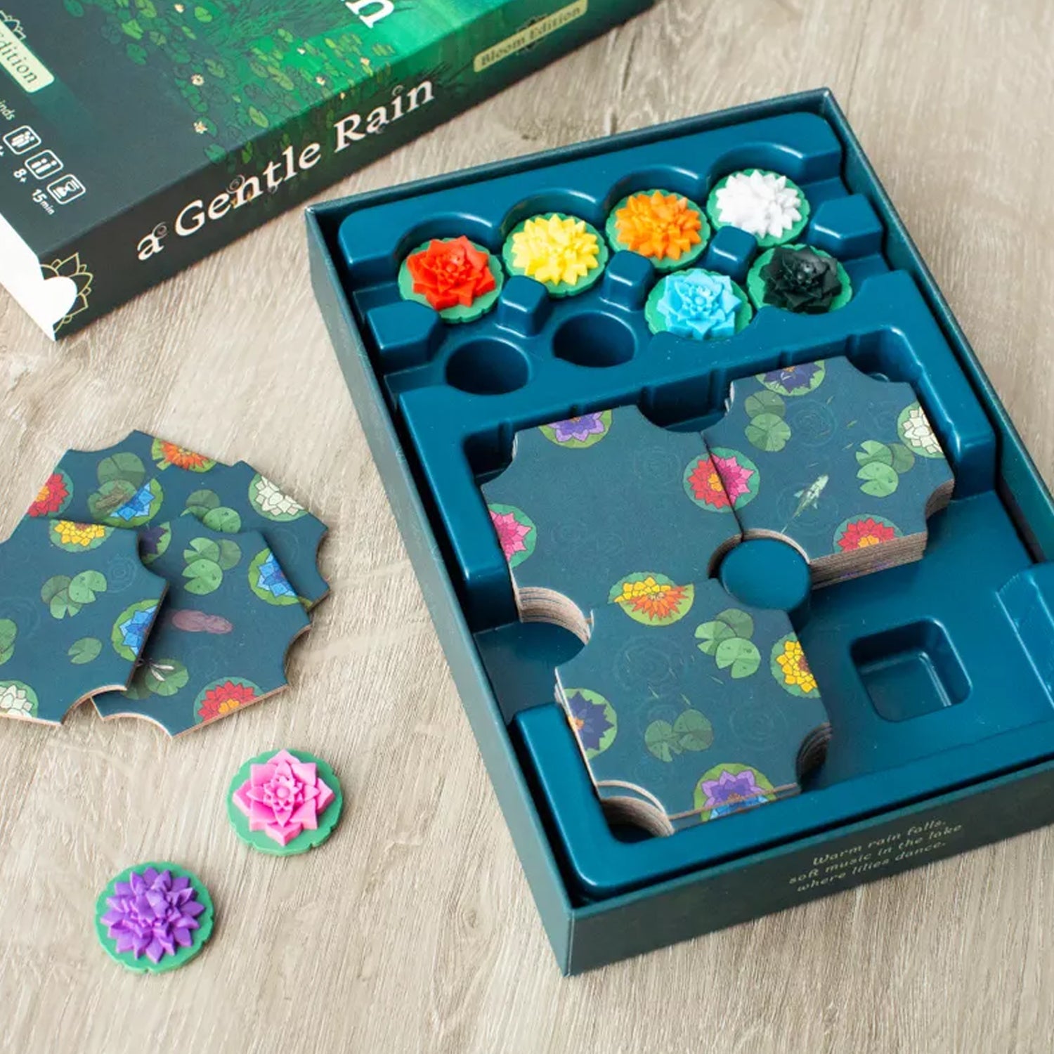 A Gentle Rain — Juego de Mesa Relajante para 1 y 2 Jugadores - Kukara Games