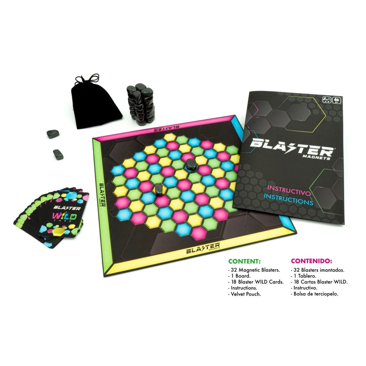 Blaster Magnets - Juego de mesa de imanes - Kukara Games