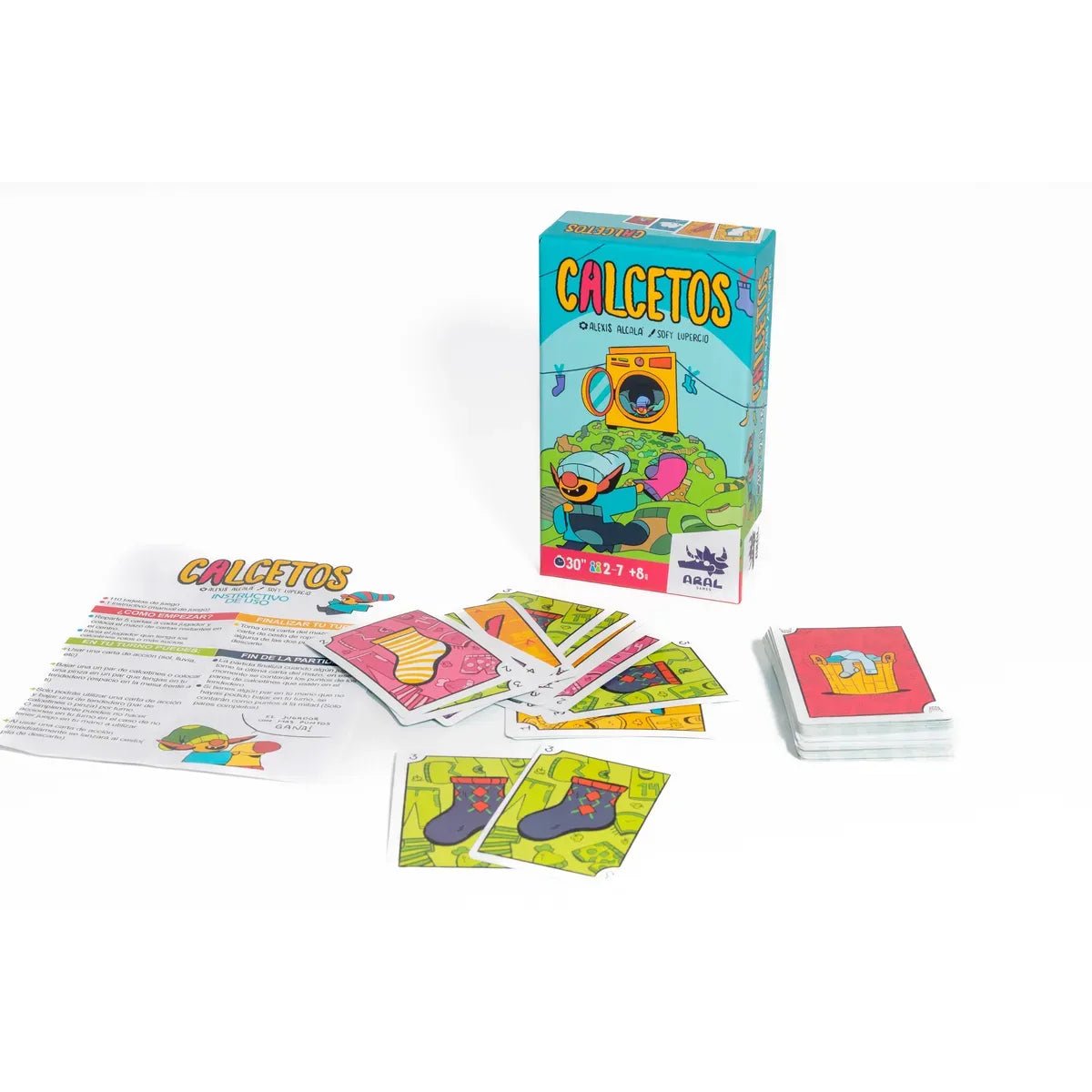Calcetos - Juego de cartas familiar de pares y estrategia - Kukara Games