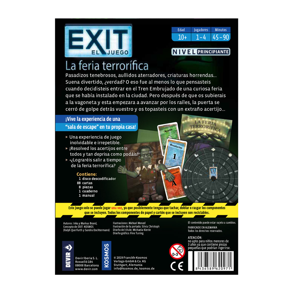 Exit: La Feria Terrorífica — Juego de Mesa Escape Room Cooperativo
