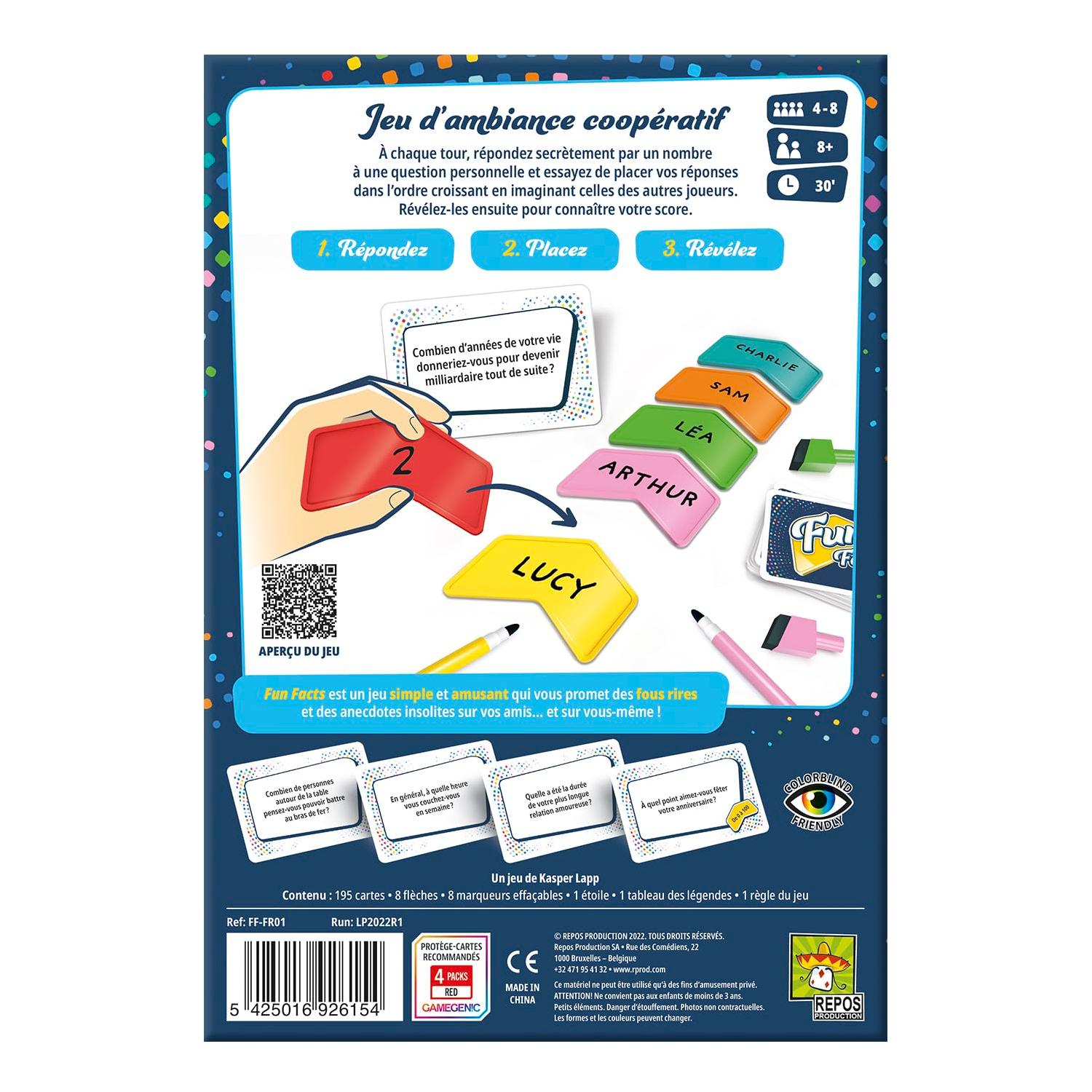 Fun Facts - Juego de comunicación y memoria emocional - Kukara Games