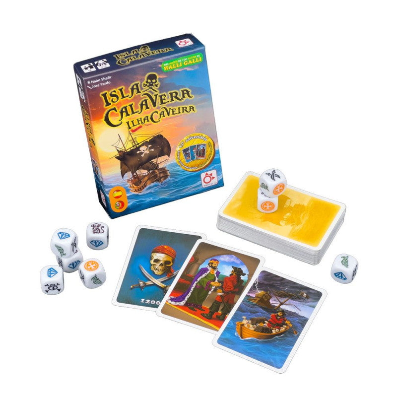 Isla Calavera — Juego de Mesa de Dados y Piratas - Kukara Games