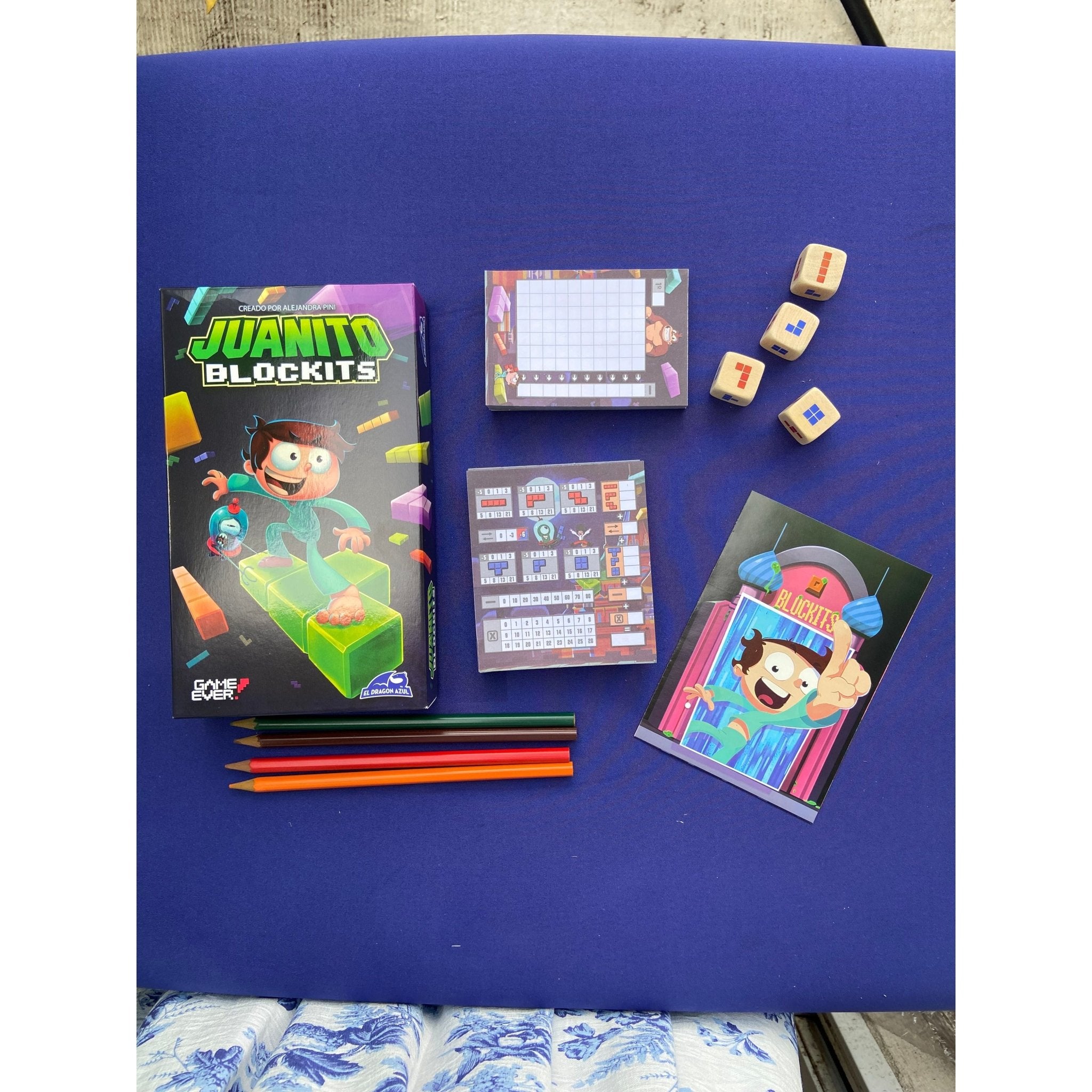 Juanito Blockits — Juego de Mesa Roll & Write de Poliominos y Estrategia - Kukara Games