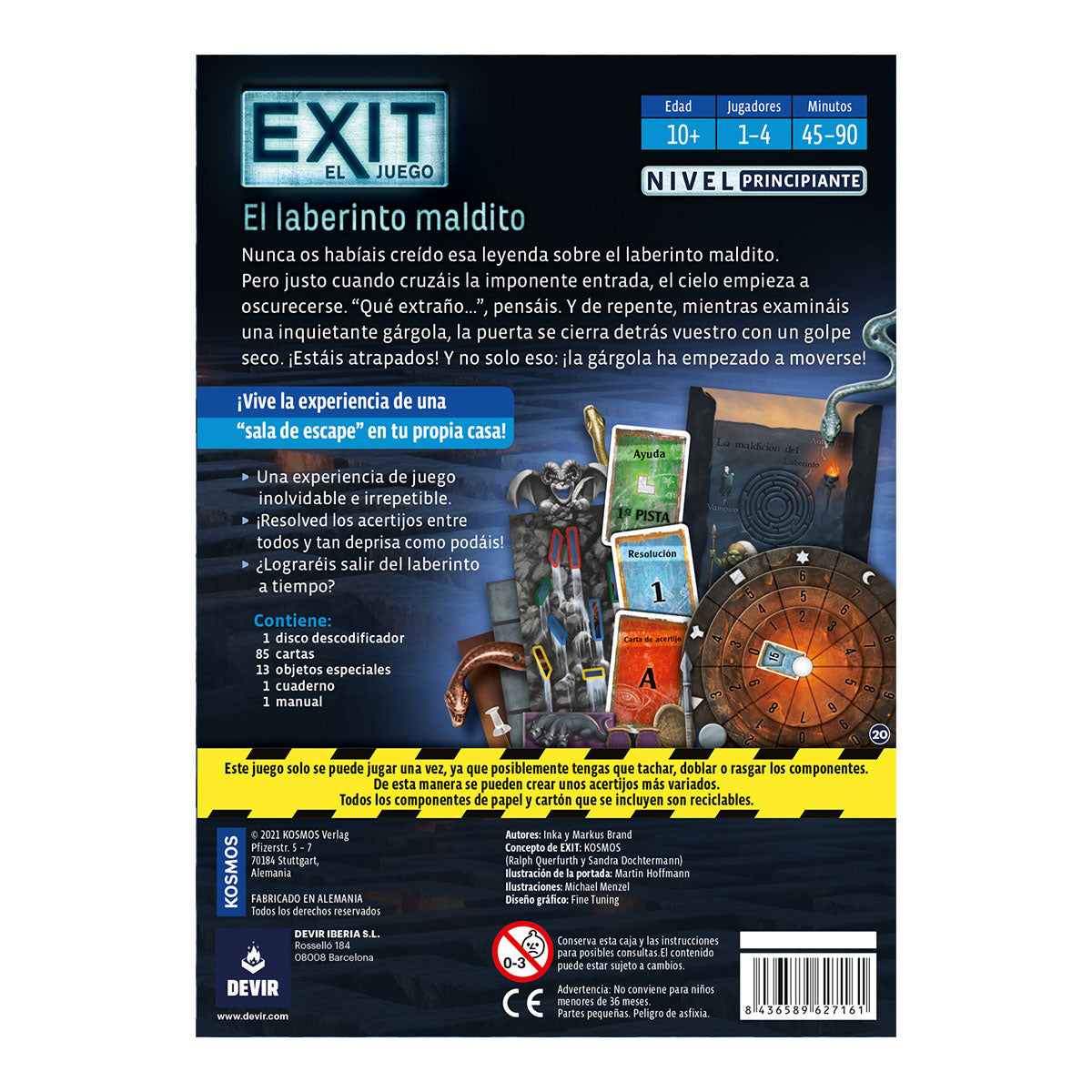 Exit: El Laberinto Maldito — Juego de Mesa Escape Room Cooperativo