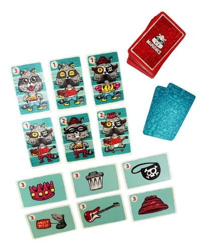 Mapaches - Juego de cartas de estrategia y observación - Kukara Games