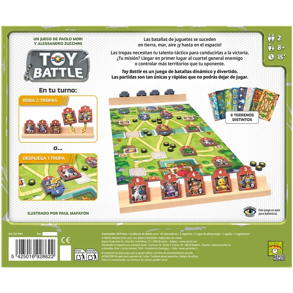 Toy Battle — Juego de Mesa de Estrategia y Batallas para 2 Jugadores - Kukara Games