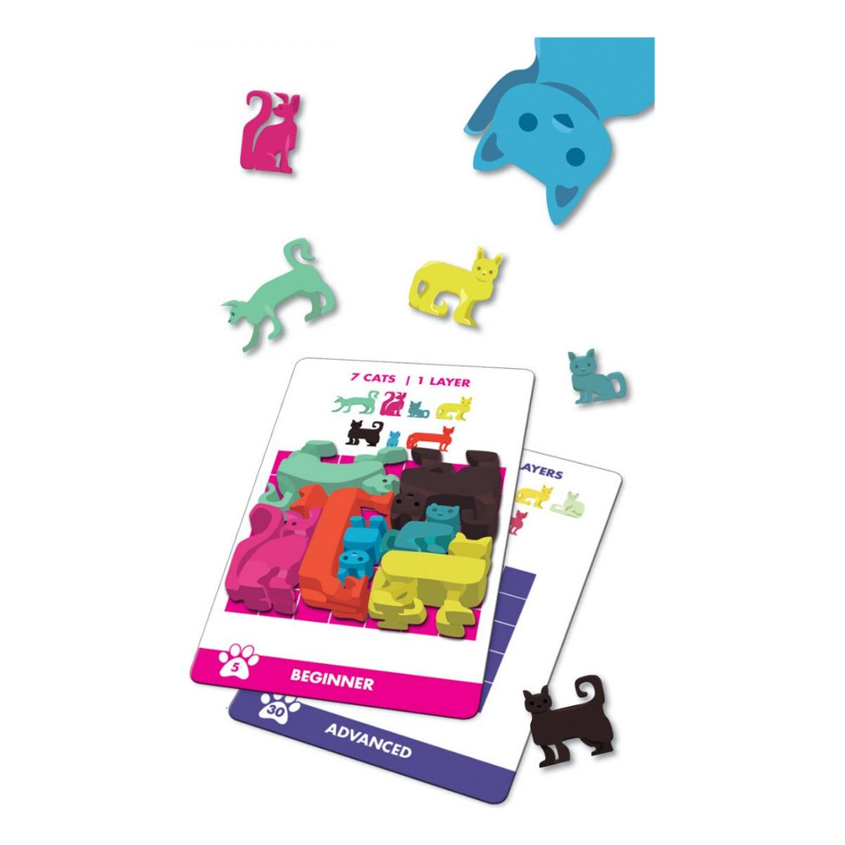 Cat Stax - Juego de viaje tipo rompecabezas - Kukara Games