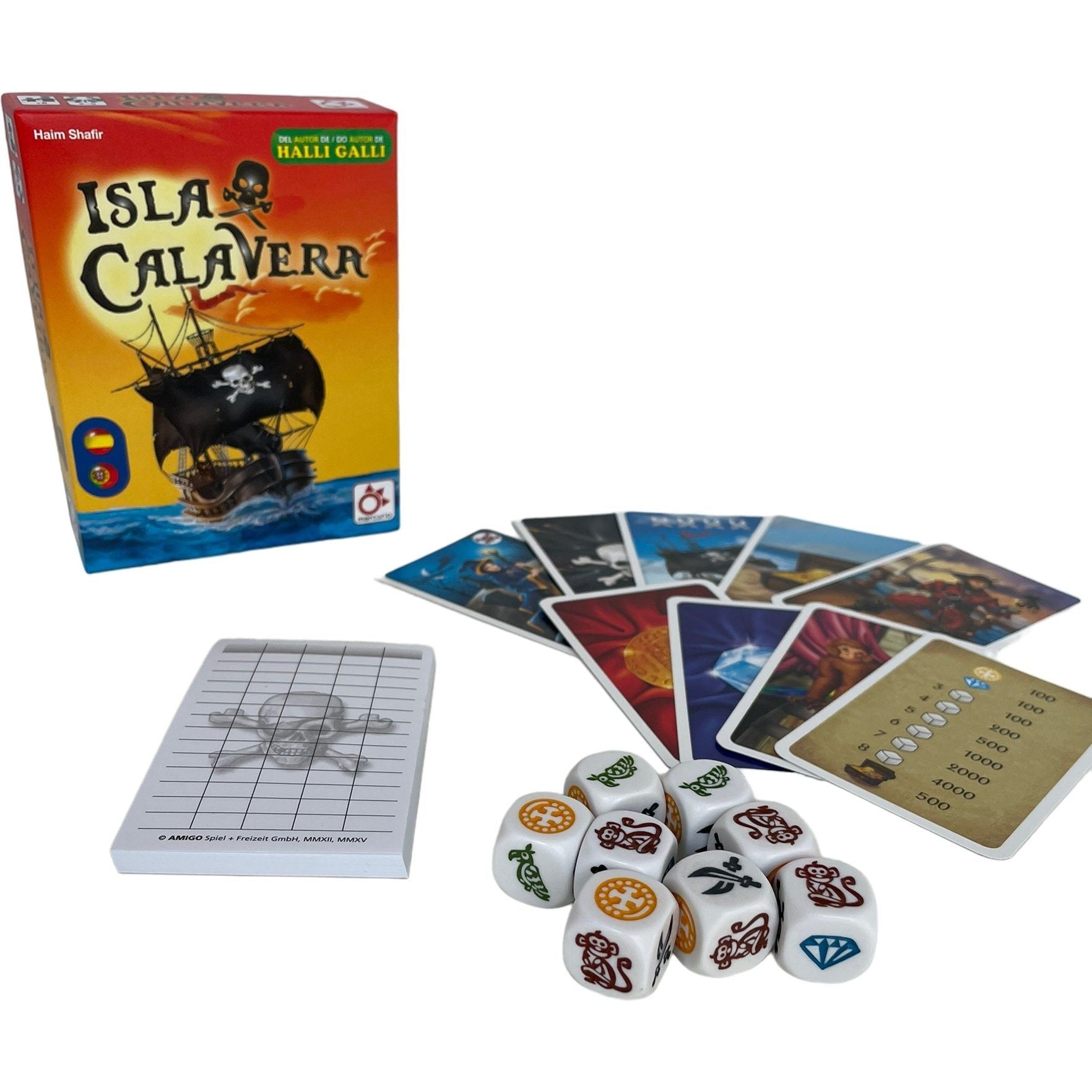 Isla Calavera - Juego de azar con cartas y dados - Kukara Games