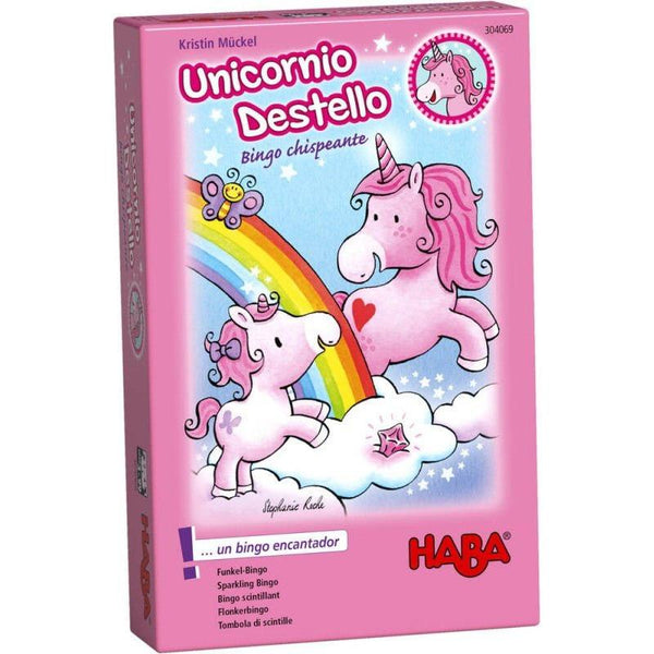 Unicornio Destello Bingo Chispeante - Juego de BIngo - Kukara Games